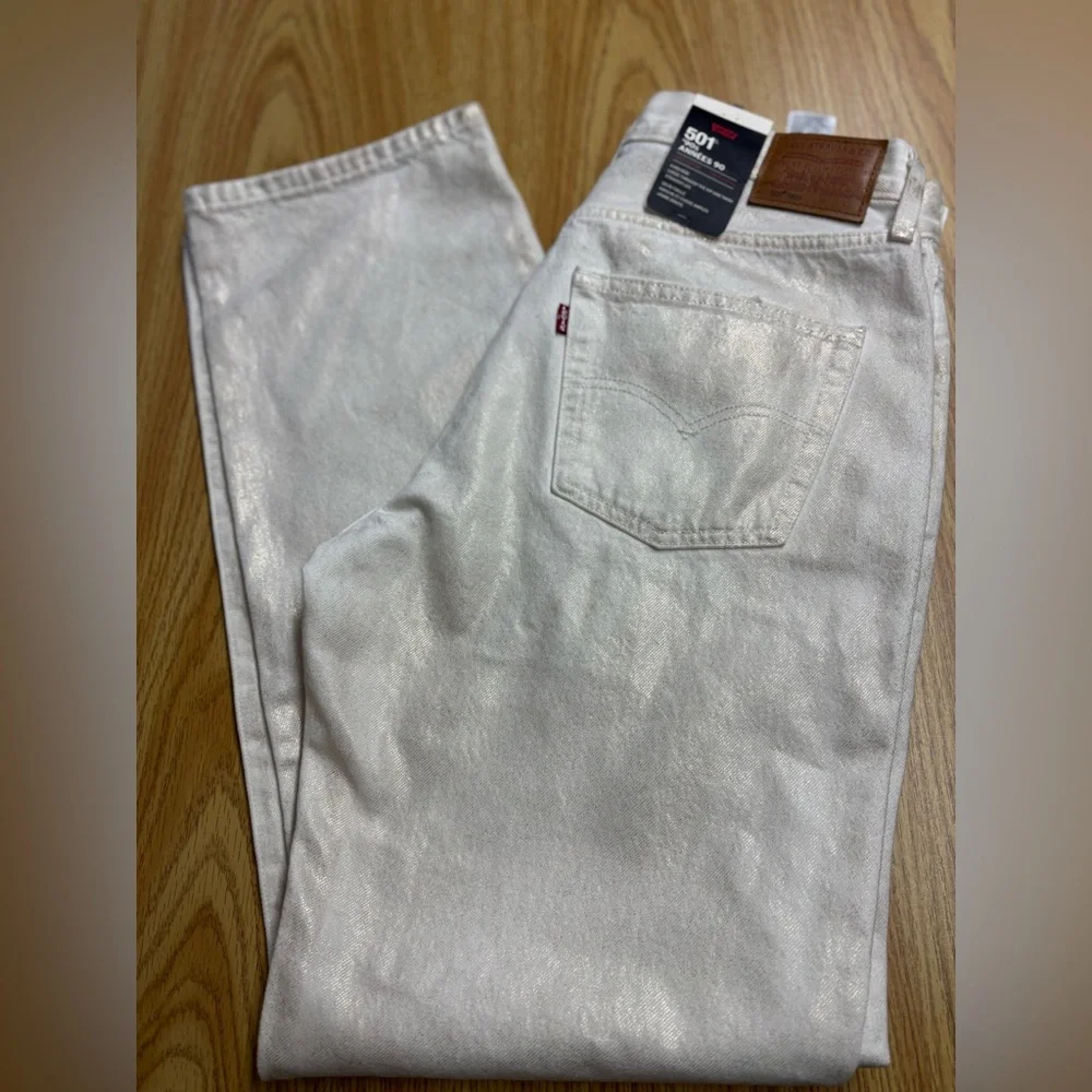 NWT Levi's 501 Coated Jeans Straight Leg 30/32 - Picture 2 of 14